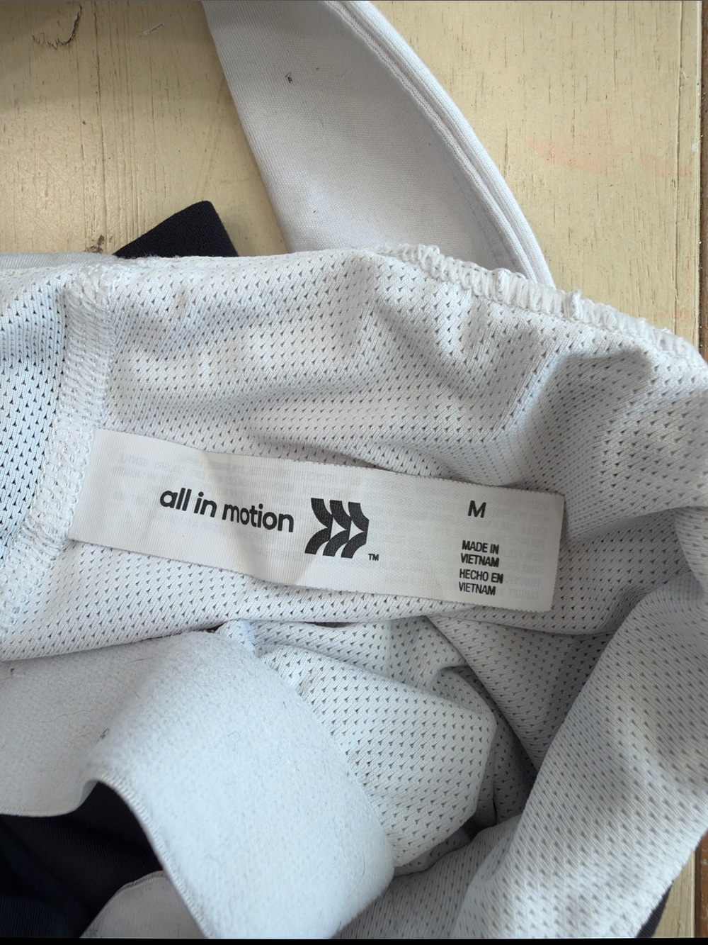 all in motion Black and White Square-Trim Crop Tank - Picture 4 of 5